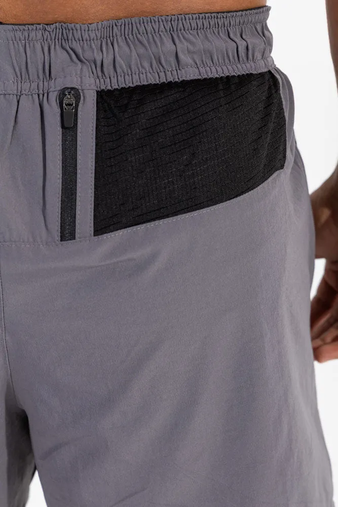 High Rise Waist Impact 5 inches Short Dark Gray