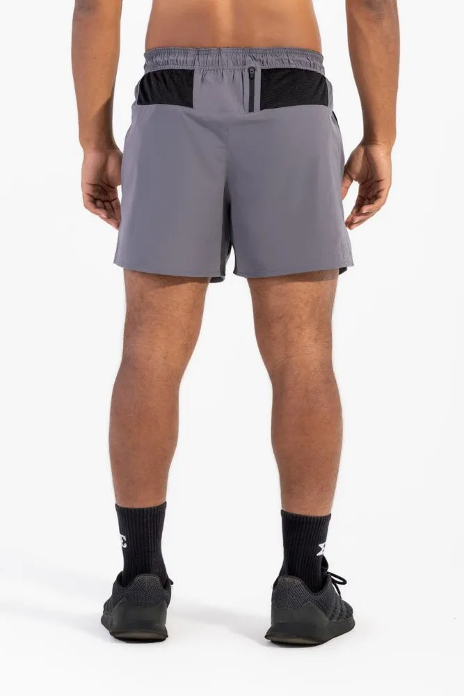 Minimal Finish sequined details Impact 5 inches Short Dark Gray