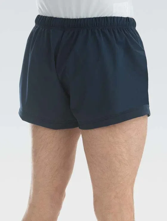 Soft Texture Men's Nylon/Spandex Gymnastics Shorts Navy
