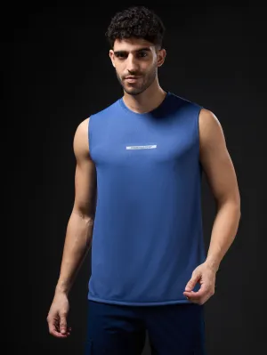 Body Mapped Ventilation Men Solid Slim Fit Sports Innerwear Vest with TECHNOCOOL 