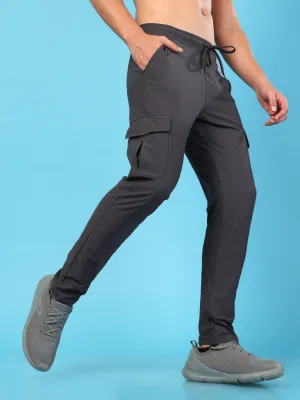 Men Solid Relax Fit Cargo Trackpants with DURACOOL  Comfortable Foot Support