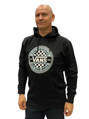 Pastel Shade Street Wear Vans felpa con cappuccio Circled Checker Po VN0A7S8BBLK black