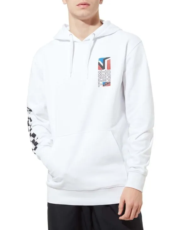 Vans felpa con cappuccio da uomo Dimension PO VN0A4RQ7WHT bianco simple design