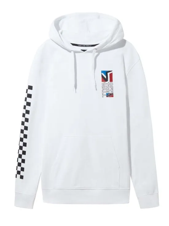 Vans felpa con cappuccio da uomo Dimension PO VN0A4RQ7WHT bianco Chill Style suitable for holidays