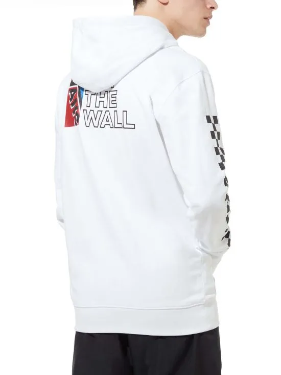keychain accents pattern trend Vans felpa con cappuccio da uomo Dimension PO VN0A4RQ7WHT bianco