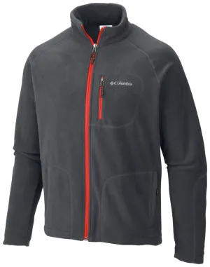 Columbia Men Grey Fast Trek II Full Zip Fleece Chilly Commute