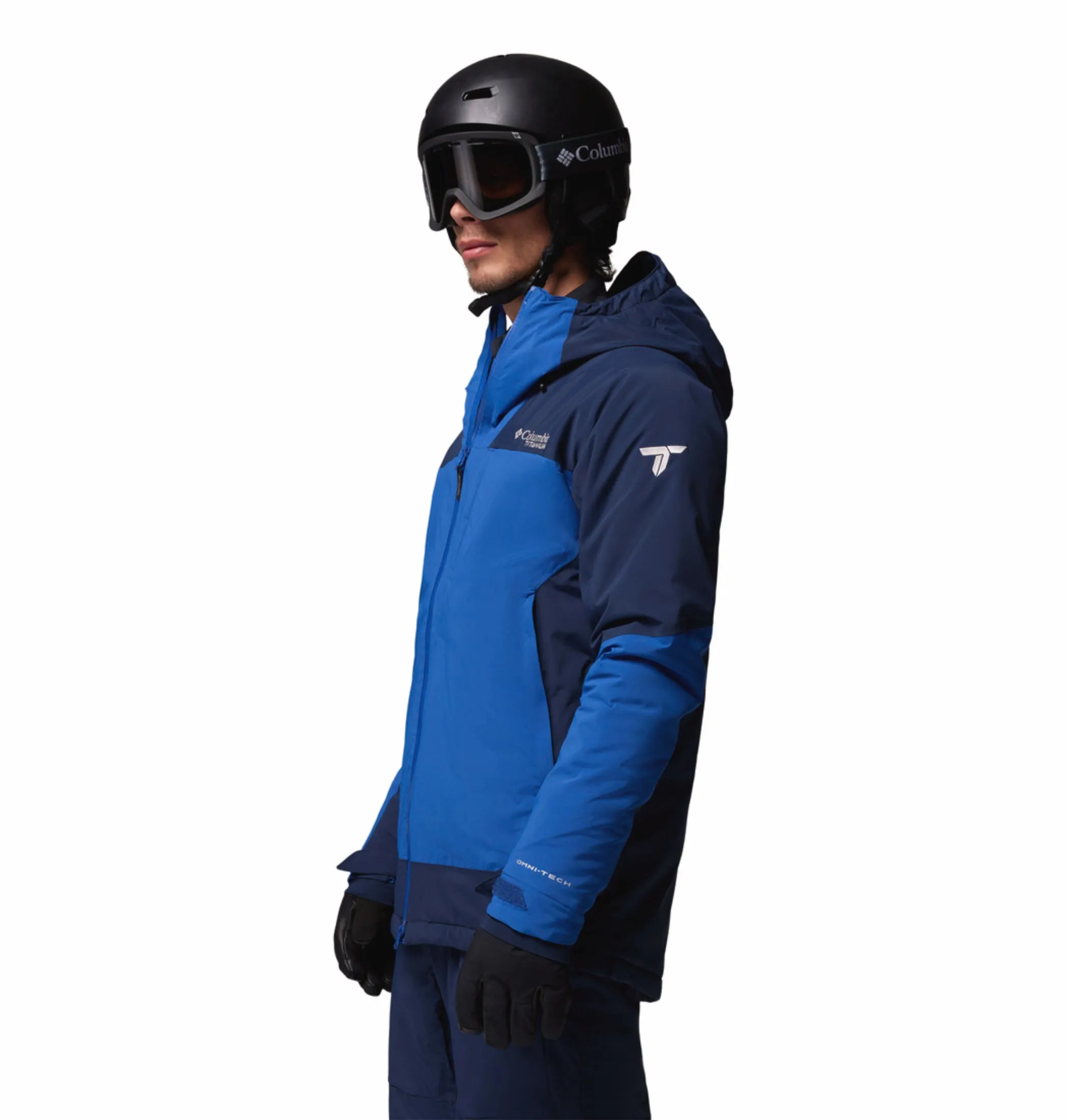 Columbia Men Navy Blue OmniHeat Infinity Cirque Bowl Down Jacket Dream