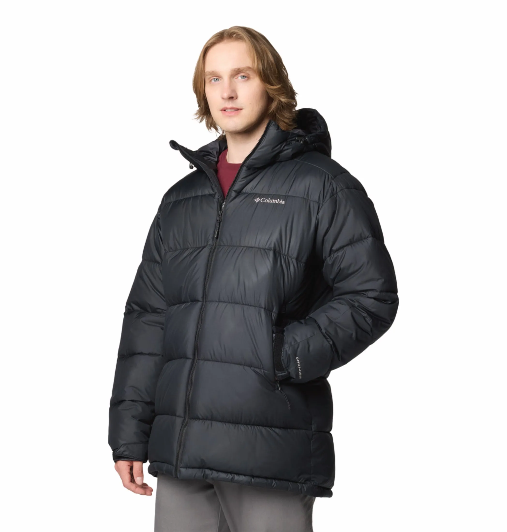 Generic Quick Fit Columbia Men Black OmniHeat Reflective Pike Lake Parka Jacket