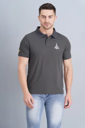 Men's Polo T Shirt Tejas Charcoal Casual Shirt