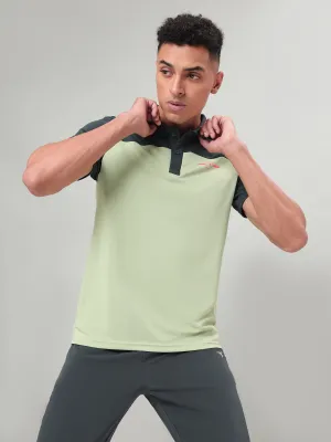 Men Colorblock Relax Fit Polo T-shirt with TECHNO COOL  Non Iron Finish
