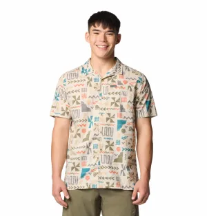 Cozy Fit Columbia Men Brown Pine Canyon Short Sleeve