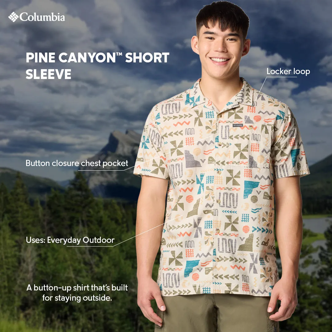 Columbia Men Brown Pine Canyon Short Sleeve Fearless Mode