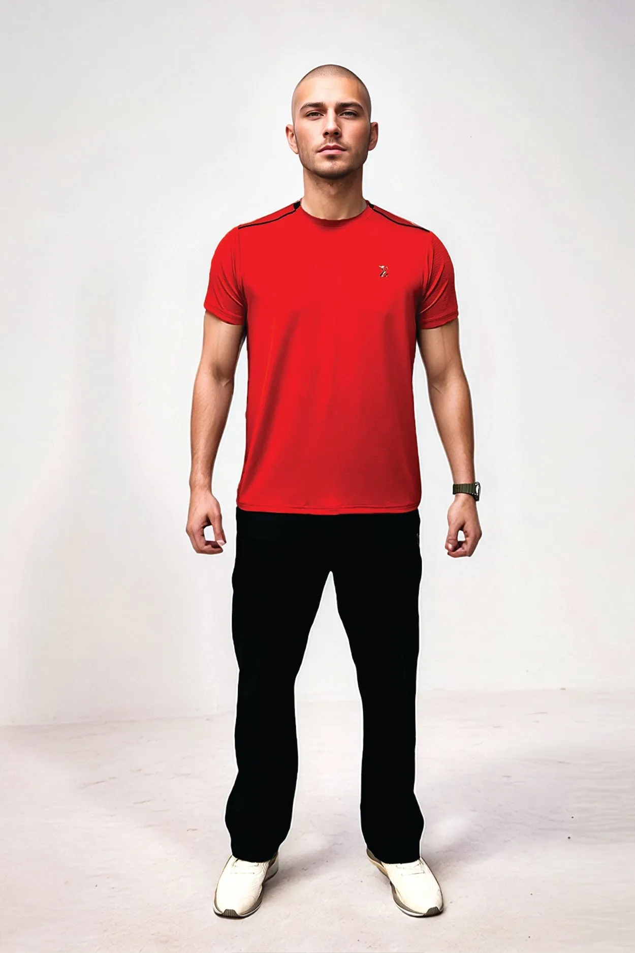 Colorfast Technology Luxury Core Racket Sports Tee Red