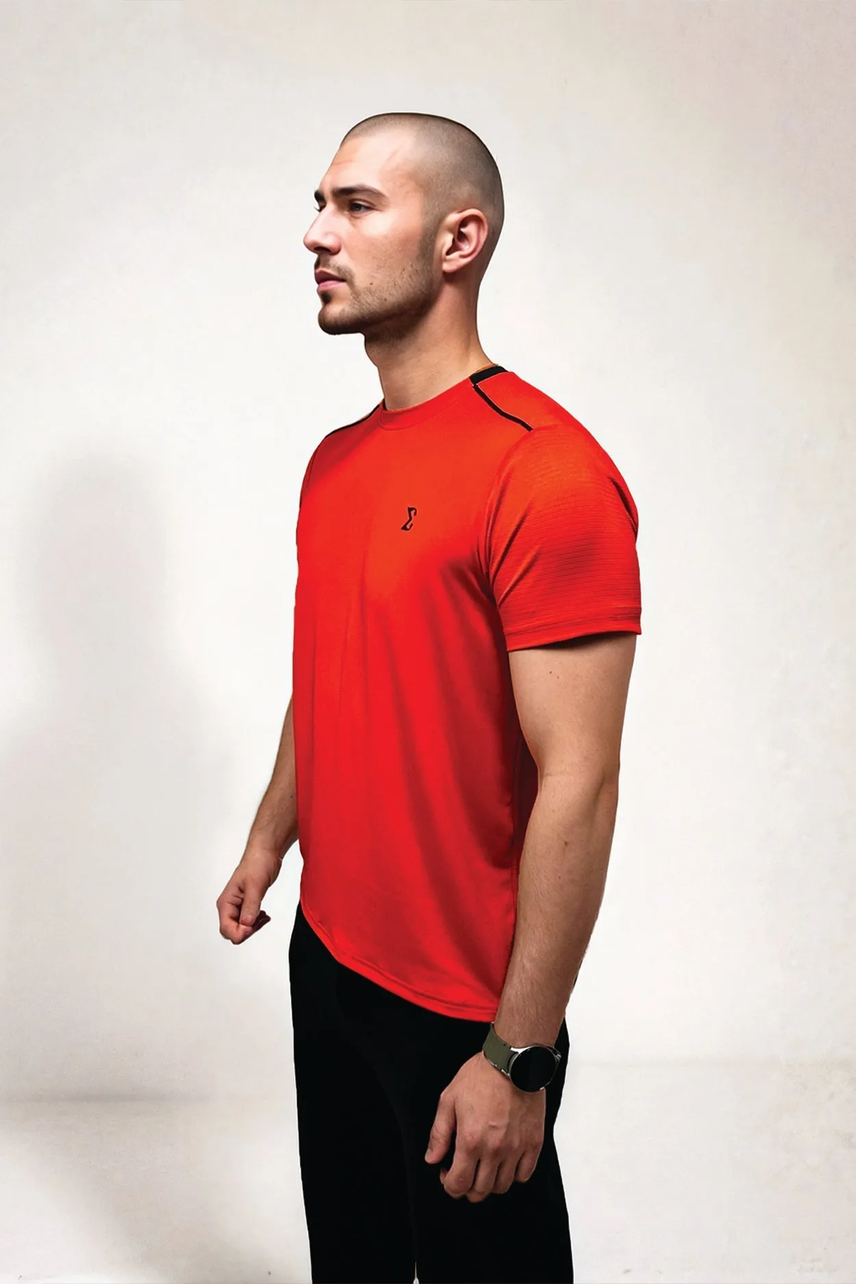 Reinforced Edges Racket Sports Tee Red
