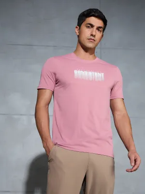 Men Printed Slim Fit Round Neck T-shirt with COTFLEX Luxury Mood Sustainable Manufacturing