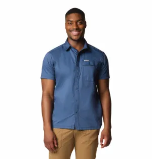 Spark Glow athletic shoes Columbia Men Blue Landroamer Twill SS Shirt