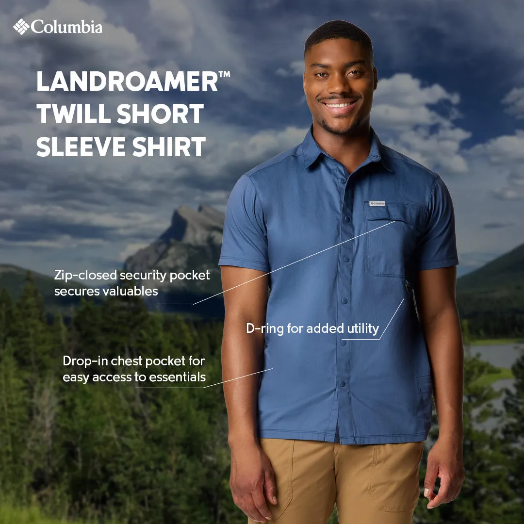 Island Vibe Columbia Men Blue Landroamer Twill SS Shirt