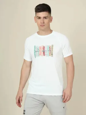 Men Graphic Printed Slim Fit Crew Neck T-shirt with TECHNO COOL  Tribal Soul SmoothFinish