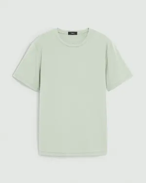 Relaxed T-shirt Theory Essential Tee in Anemone - Greenstone