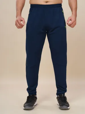 Training Essentials Chilly Day Comfort Men Plus Size Solid Slim Fit Trackpants with TECHNO DRY
