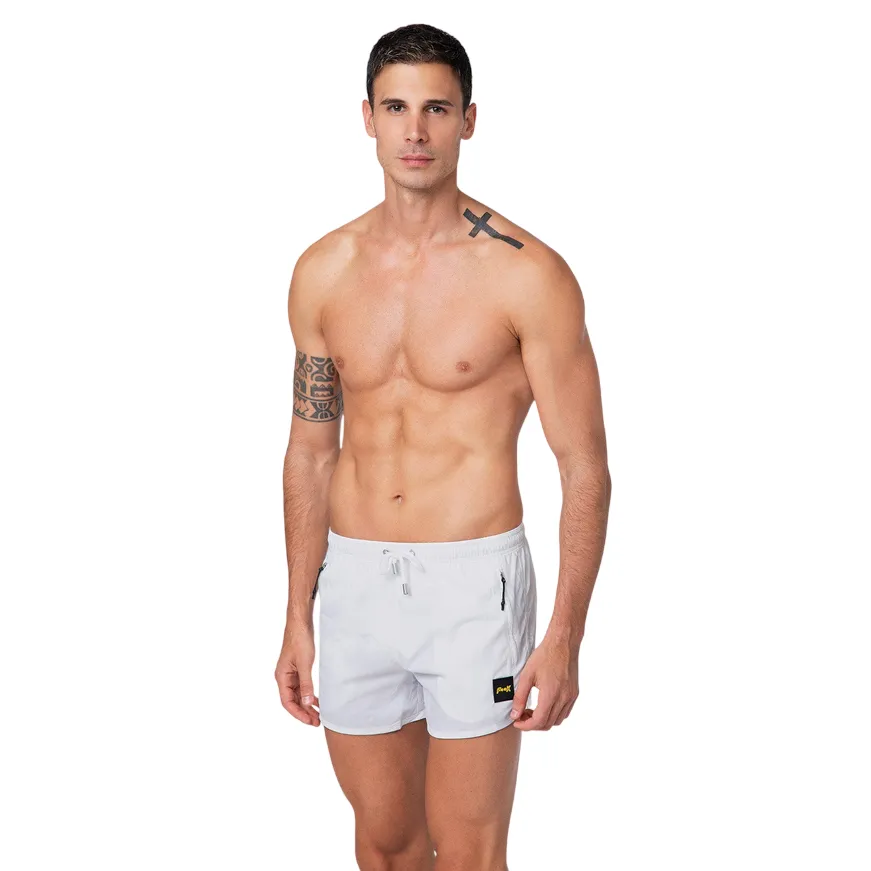 F**K pantaloncino costume mare da uomo M01BU03WH bianco Comfort Waist