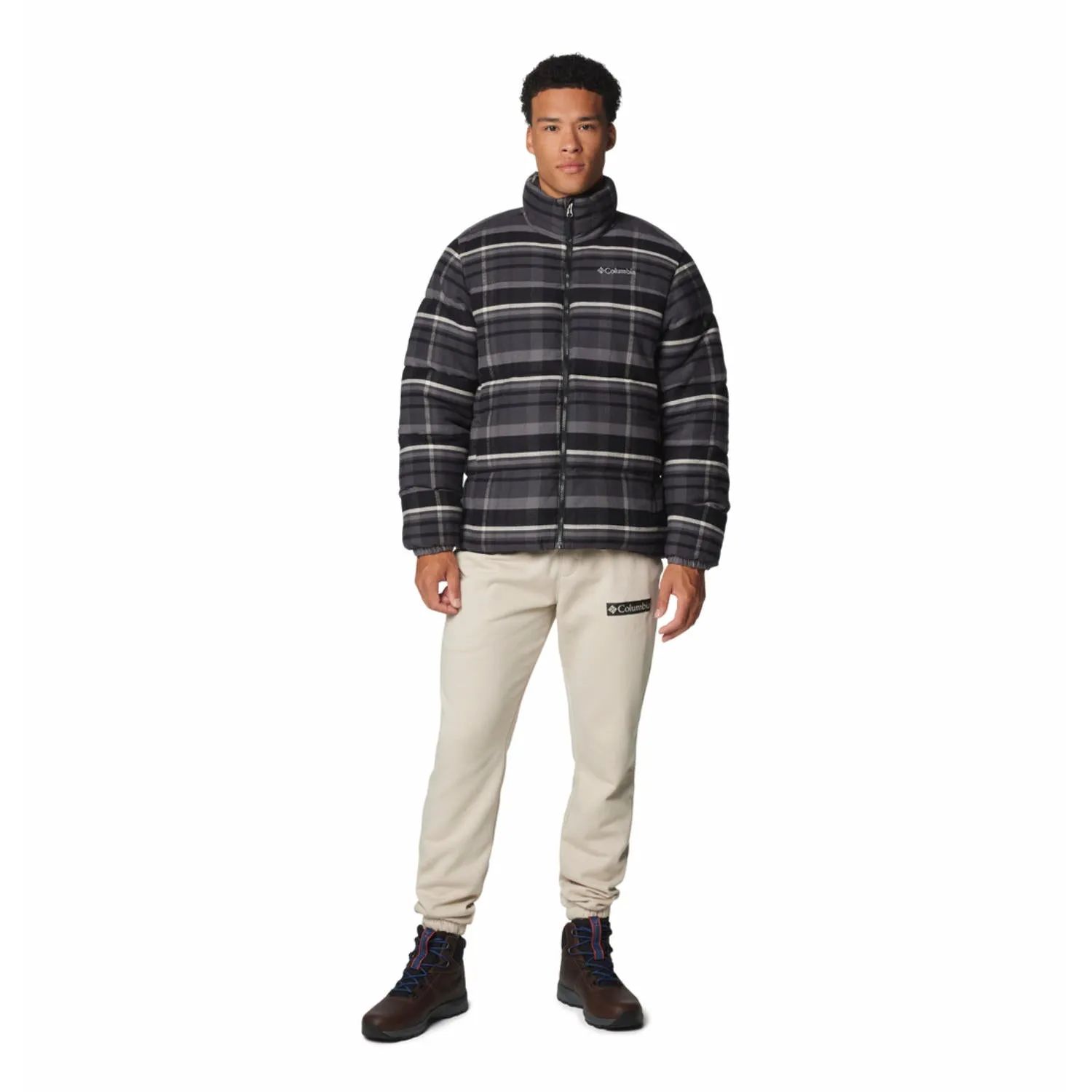 WaterproofSeams Columbia Men Black Puffect Novelty Jacket