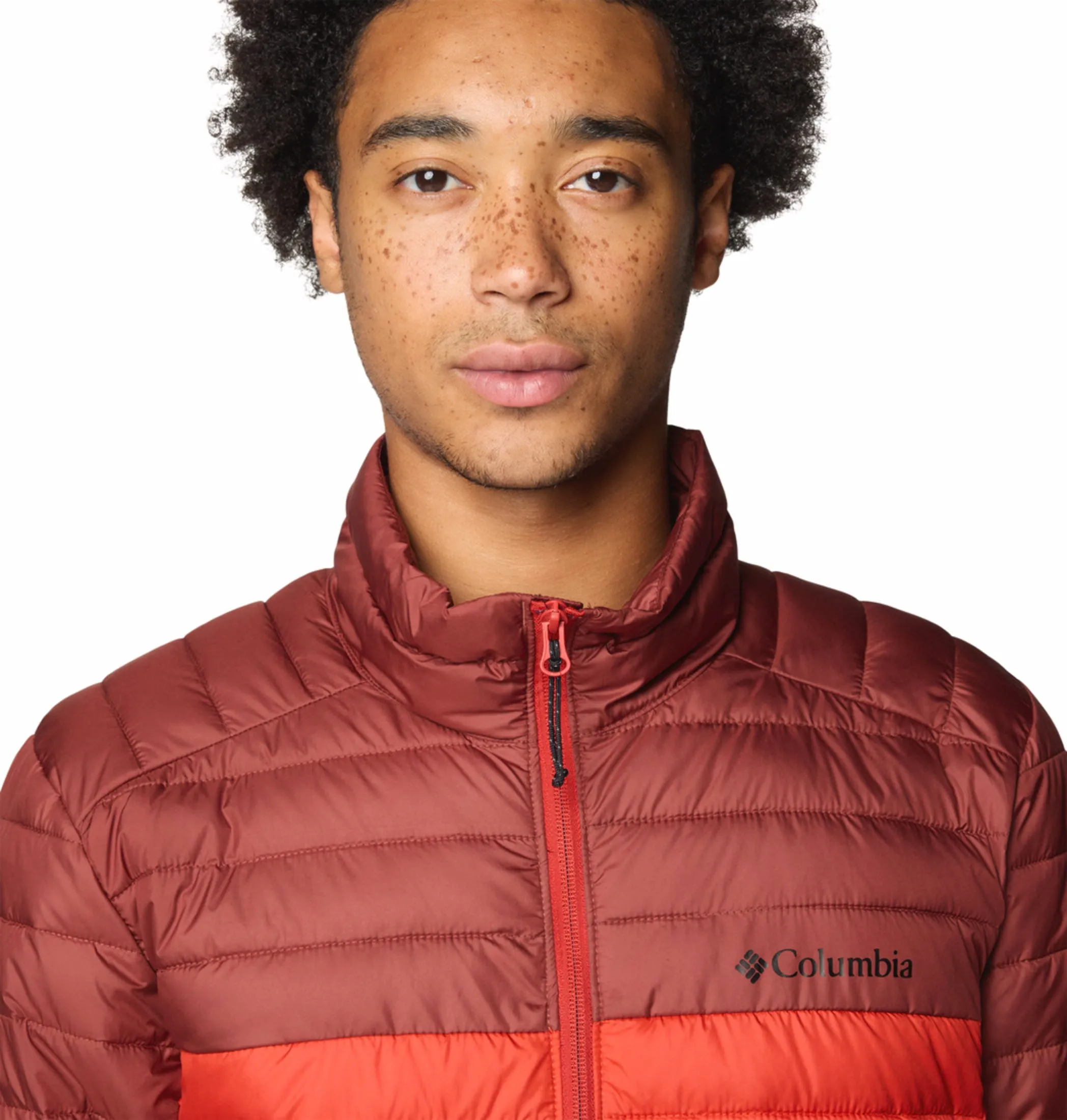 Ergonomic Design Active Use Columbia Men Red Silver Falls II Jacket