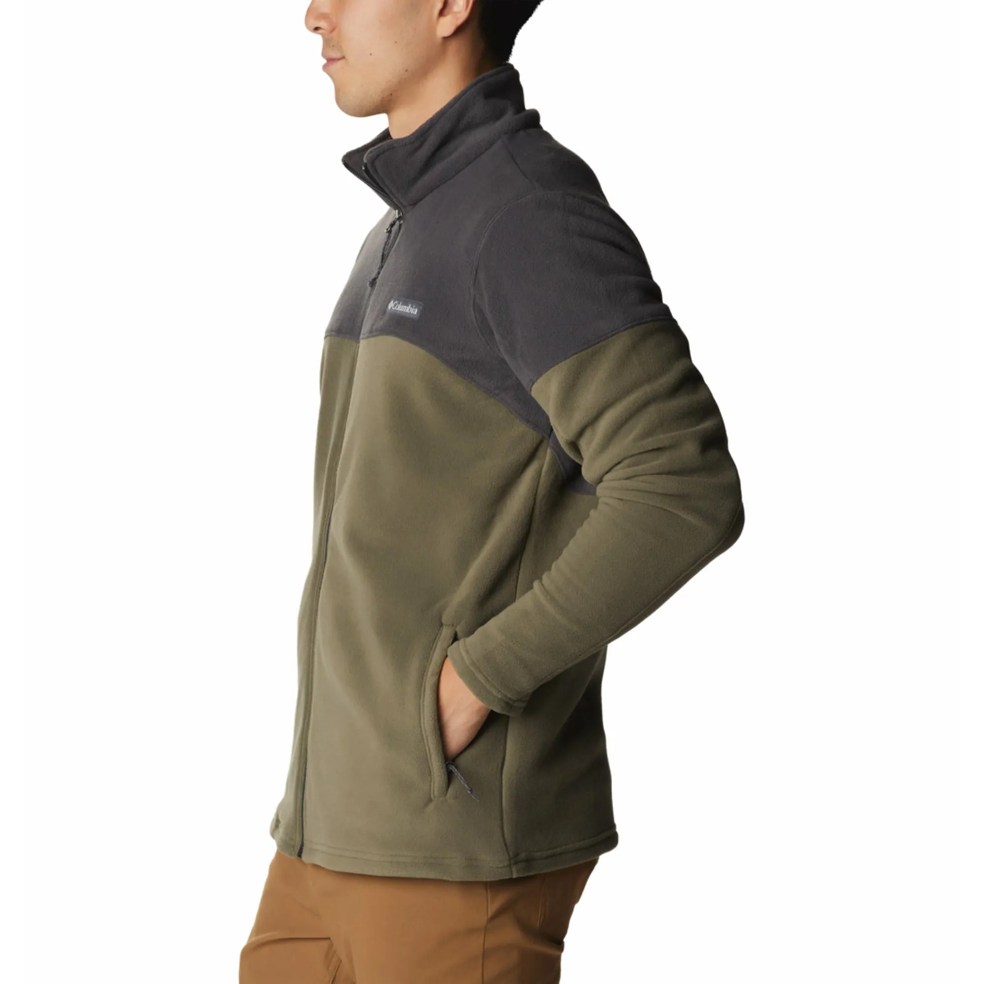 Modern Vibe Columbia Men Green Basin Trail III Full Zip