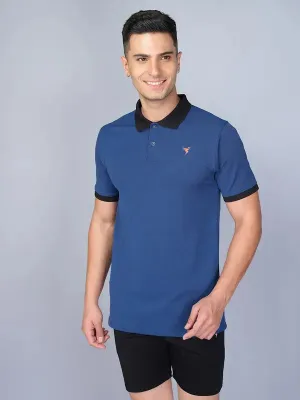 Performance Comfort Essential Wear Men Solid Slim Fit Polo T-shirt with ELASTO PLUS