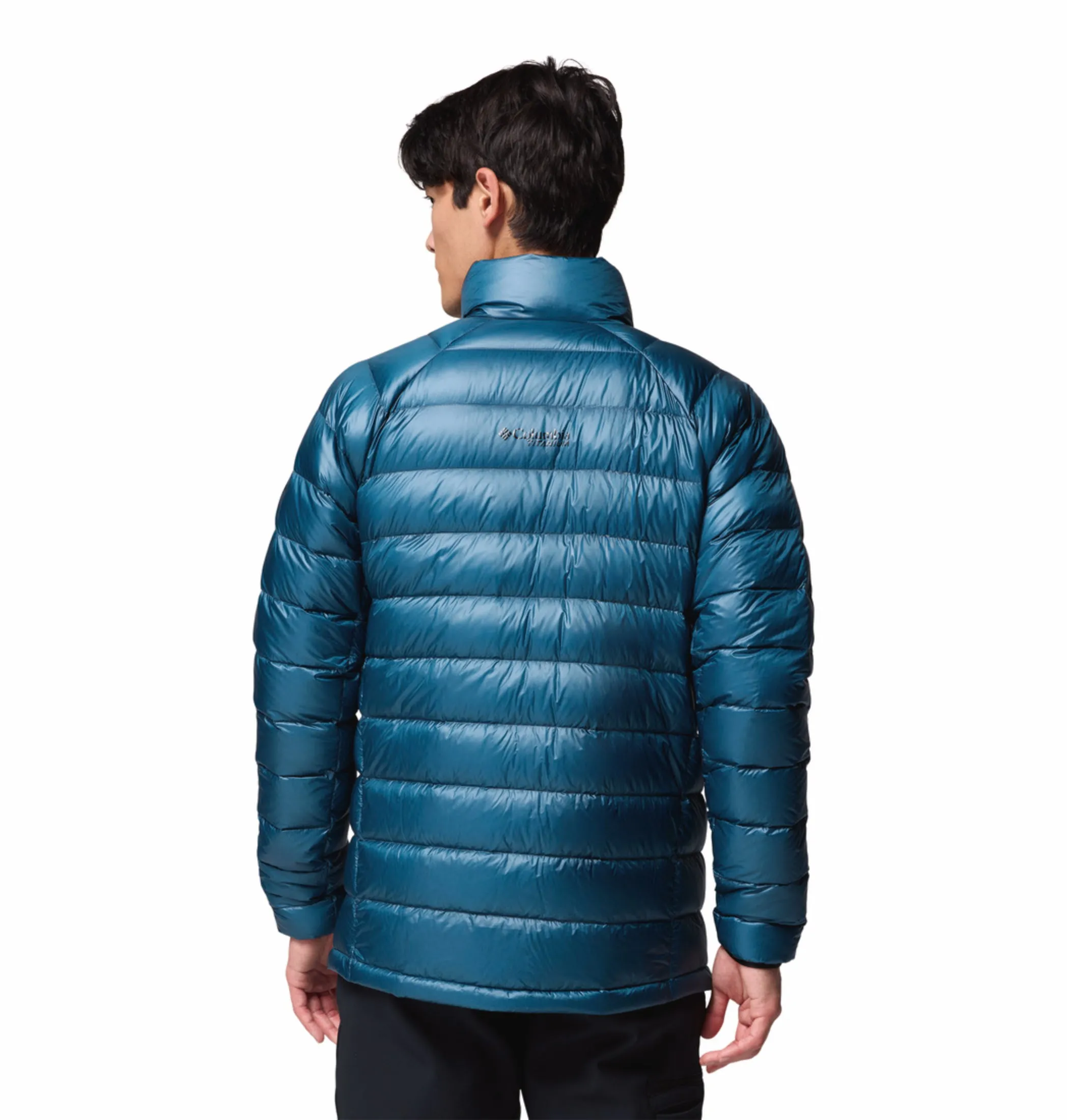 Urban Travel Columbia Men Teal OmniHeat Arctic Crest Down Jacket