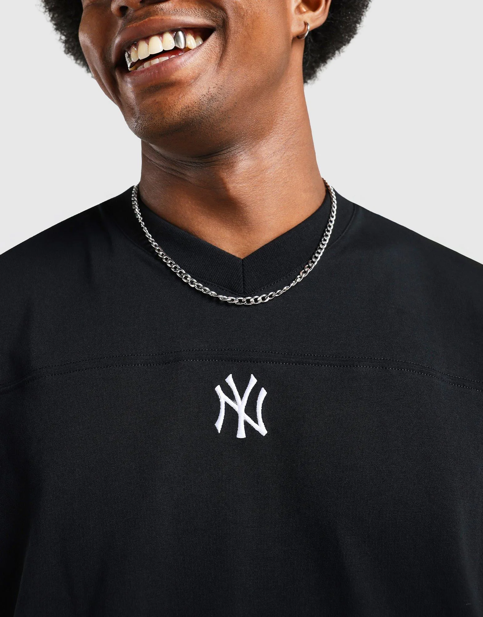 Chic Fit Slogan NY Yankees T-Shirt