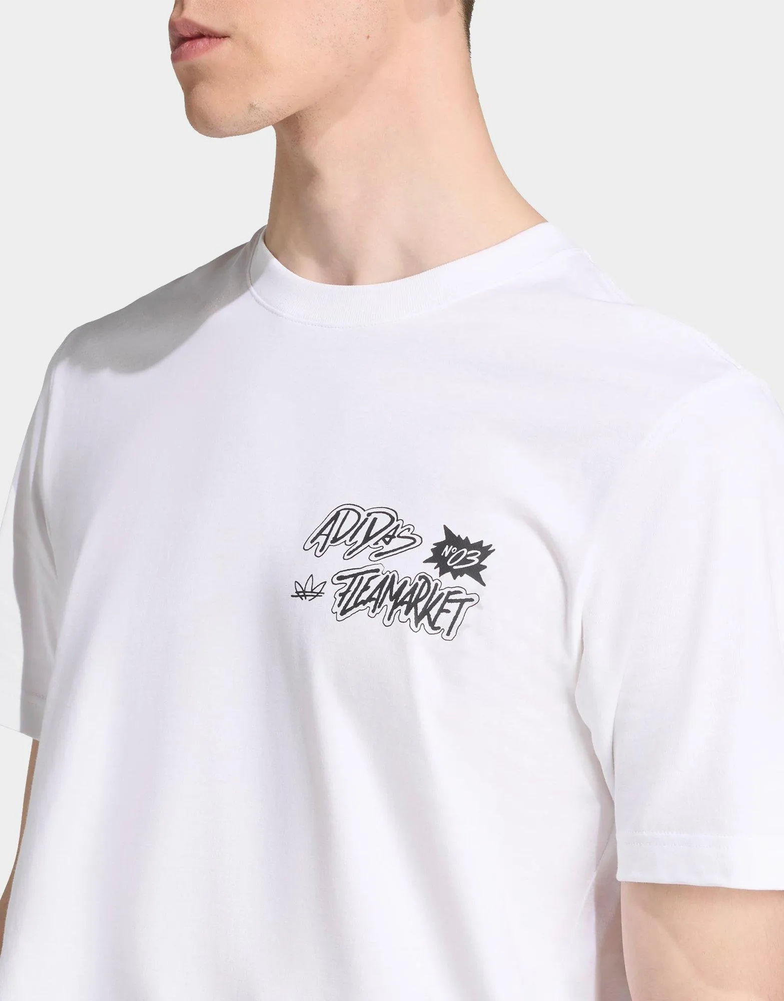 Geometric Print Trefoil Series Loose T-Shirt