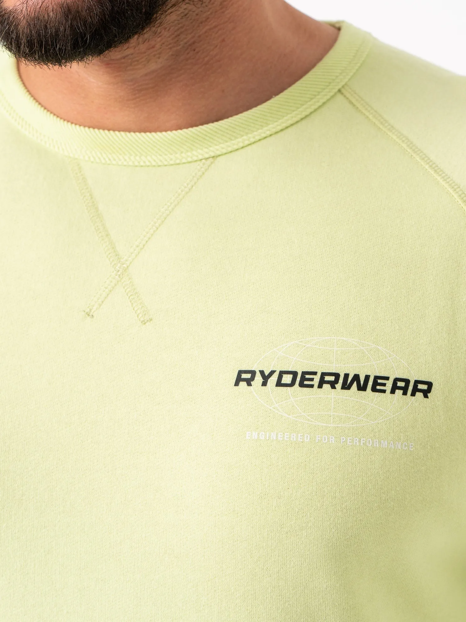 Fashionable Design product office appropriate professionalism Energy Crew Neck - Lime