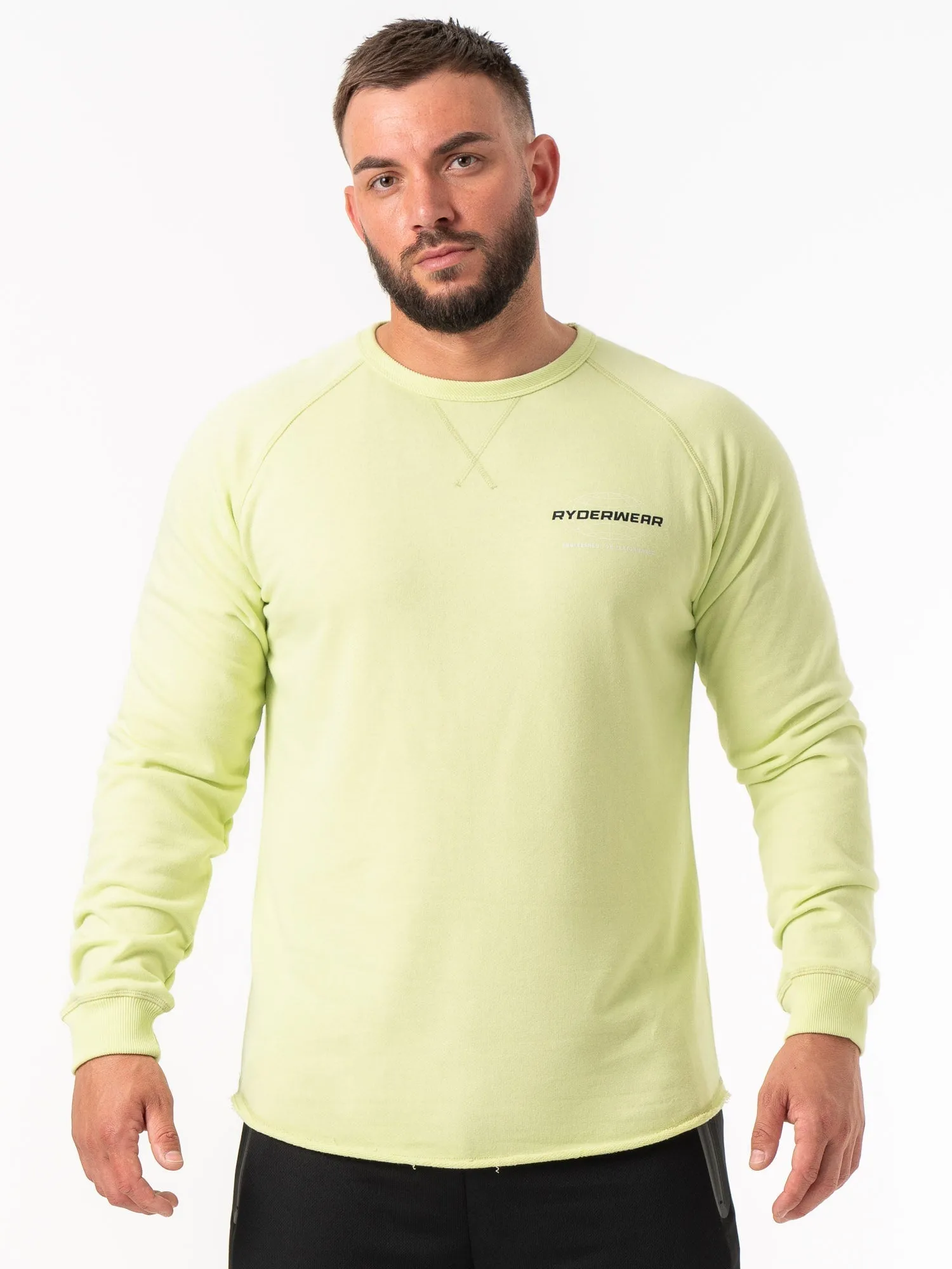 product mesh lining breathability Energy Crew Neck - Lime