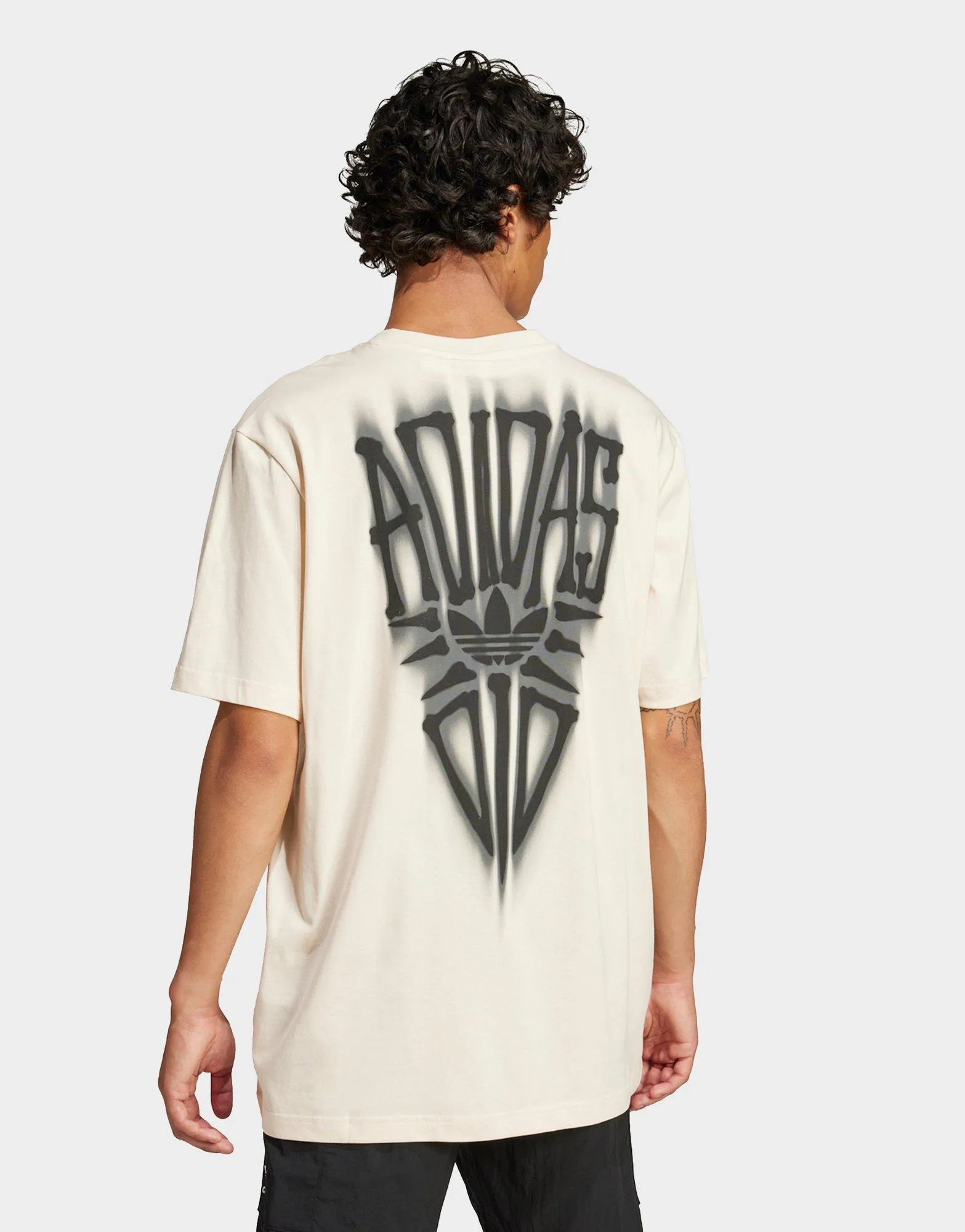Skeleton Back T-Shirt Easygoing Design DoubleLayeredCollar