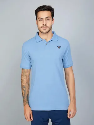 Performance Ready Streetwear Edge Men Solid Slim Fit Polo T-shirt with TECHNO COOL 