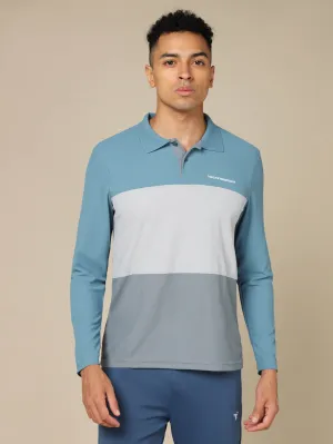 Reinforced Collar Stay Men Solid Slim Fit Polo T-shirt with?MATPIQ