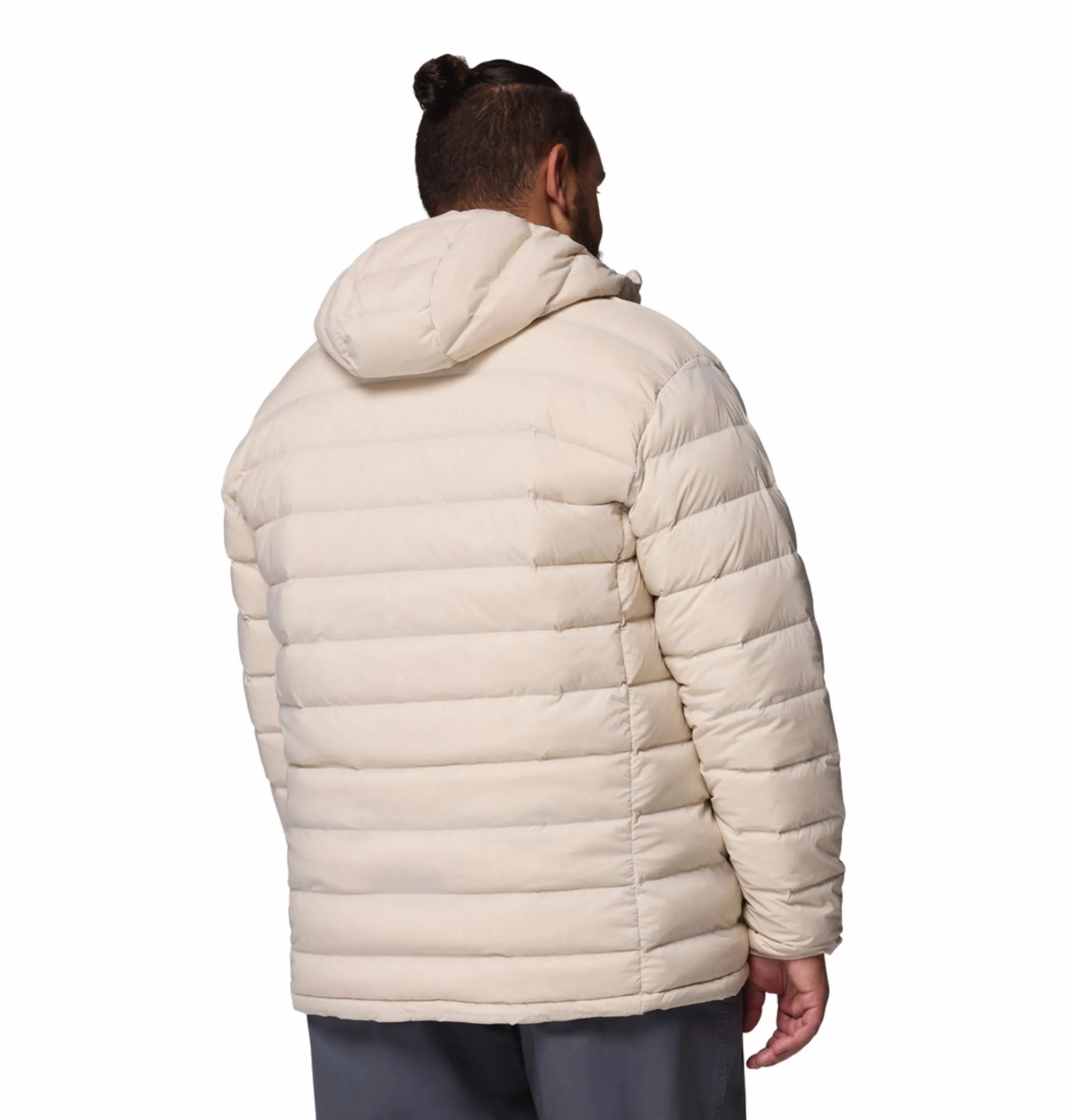 Columbia Men Beige HEAT SEAL Drift Peak Stretch Down Jacket Eliminate