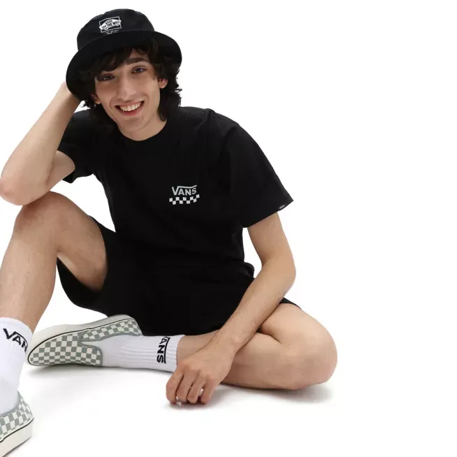 Vans T-shirt Sketchy Past VN0A7PLVBLK black Leather combination