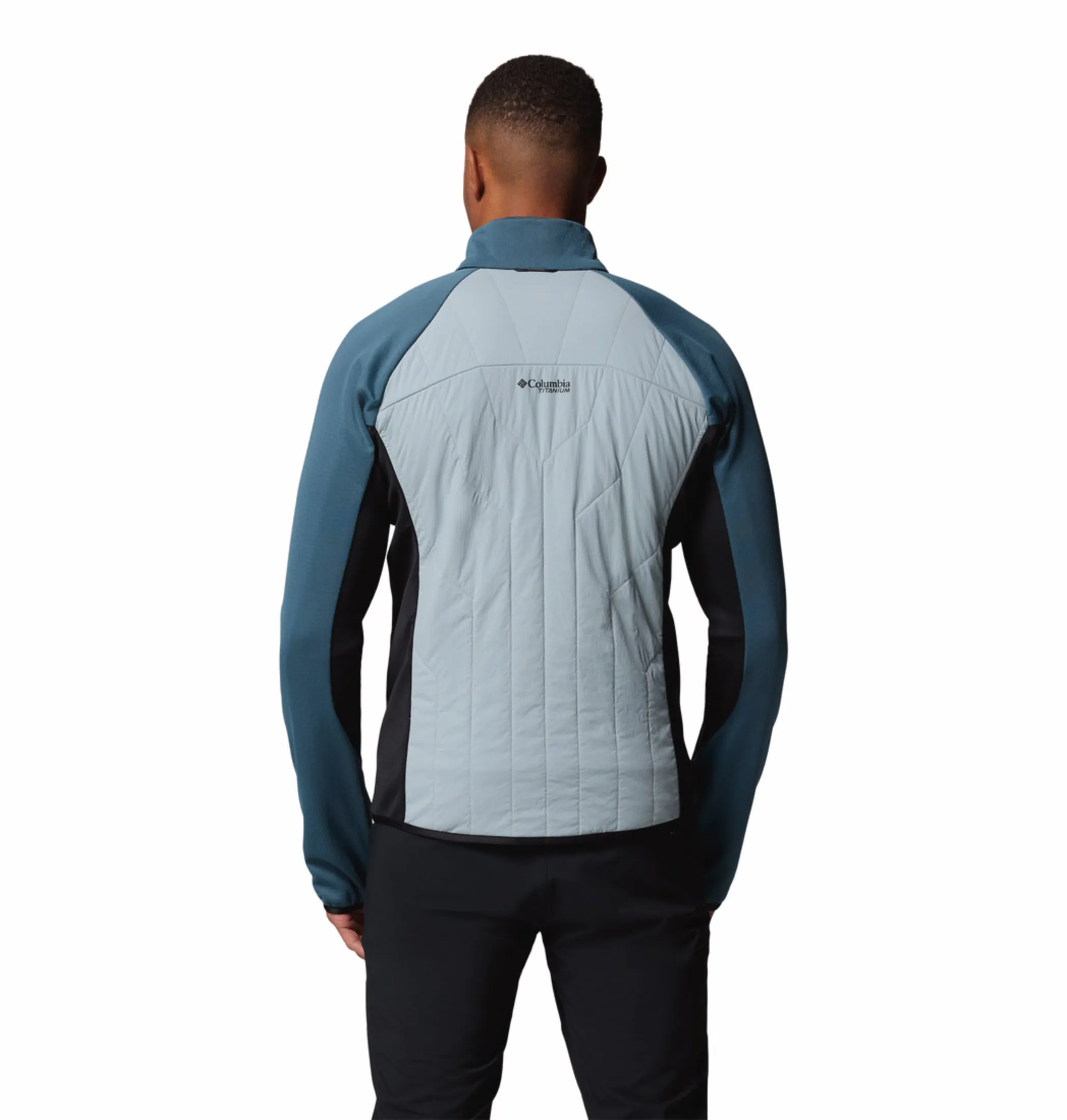 Cold Fit Autumn Chill Columbia Men Blue OmniHeat Arctic Hybrid Fleece Jacket