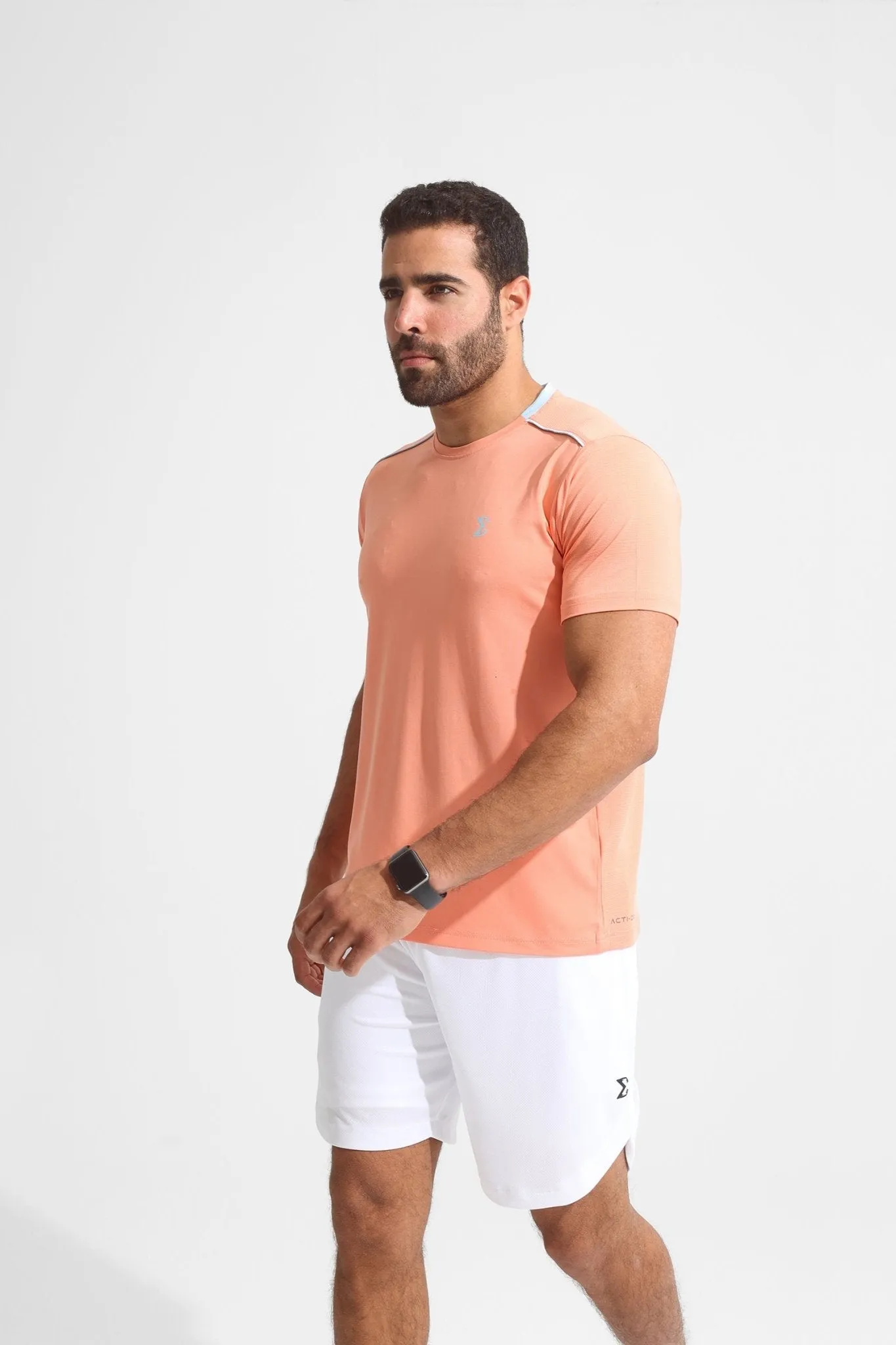 Focus Mood Racket Sports Tee Peach Pink
