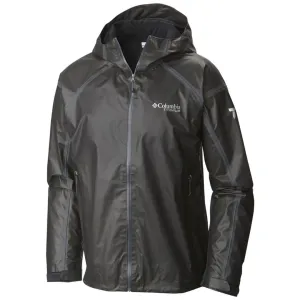 Columbia Men Black OutDry Ex Gold Tech Shell DualVentilation Zippers Cold Protection