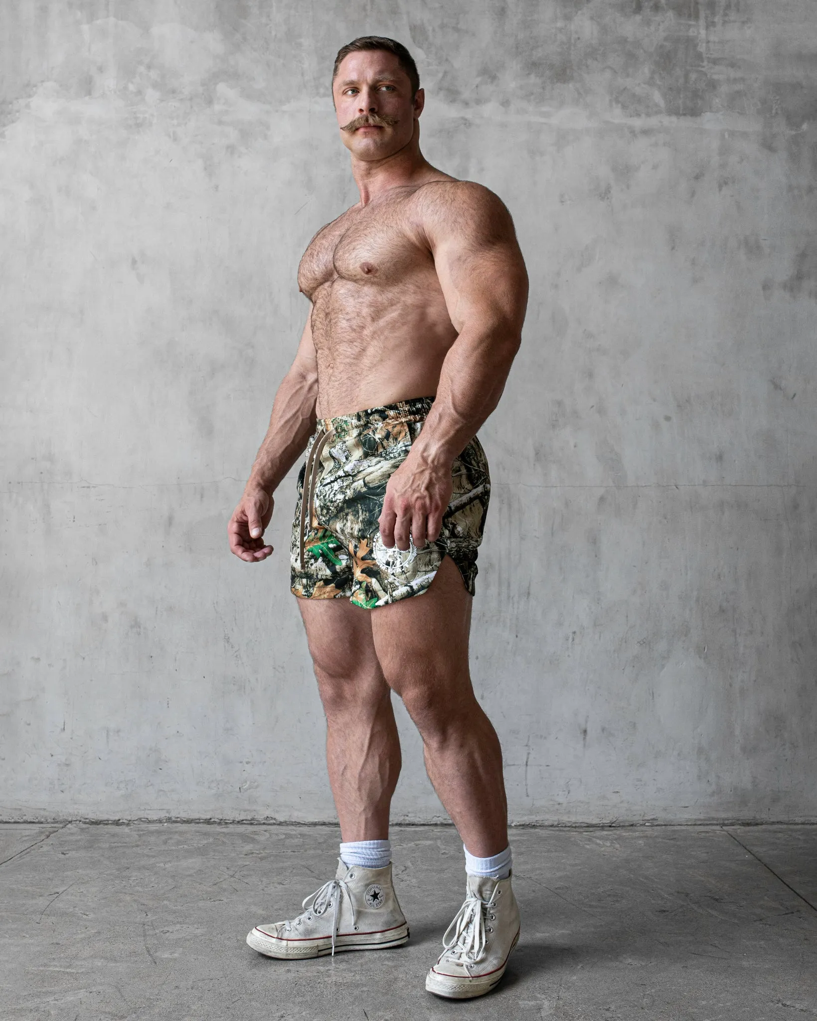 Multi Directional Flex LIFTING SHORTS ?C PRINT / CAMO FOLIAGE