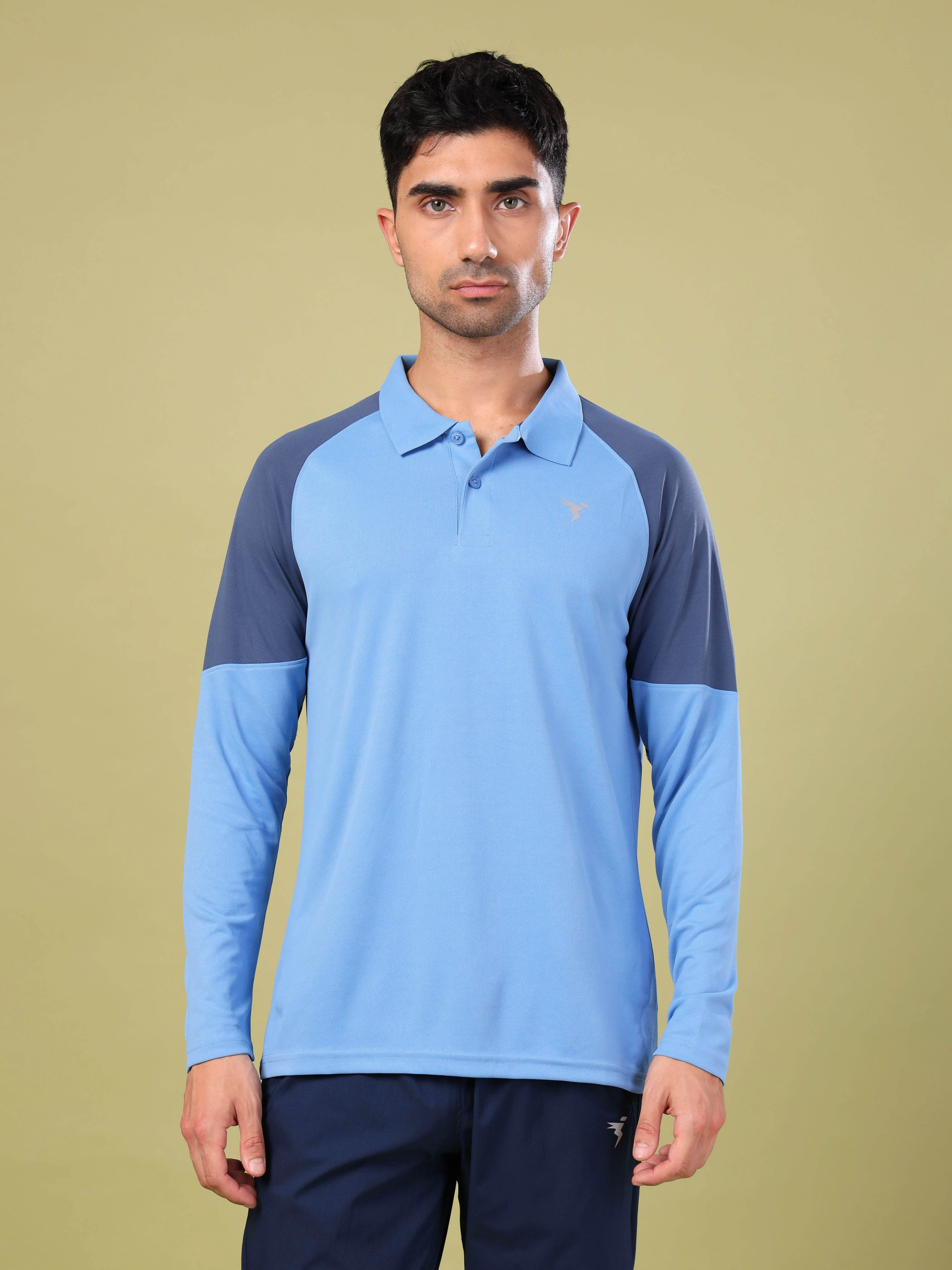 Men Colorblock Slim Fit Polo T-shirt with TECHNO COOL  Relaxed Fashion