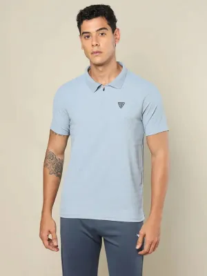 Men Self Design Regular Fit Polo T-shirt with MATPIQ Casual Appeal
