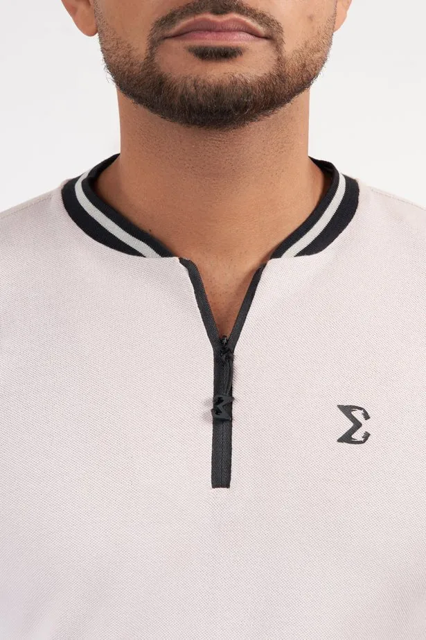 NonRestrictive Movement SoftTouchLining Silver Gray Z Polo T-shirt