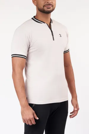 MultiPocketDesign Silver Gray Z Polo T-shirt