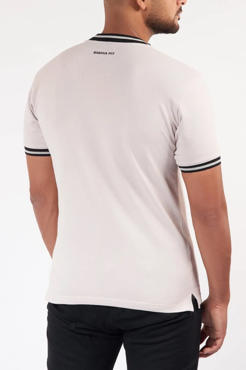 MicroPerforatedTexture Spark Soul Silver Gray Z Polo T-shirt
