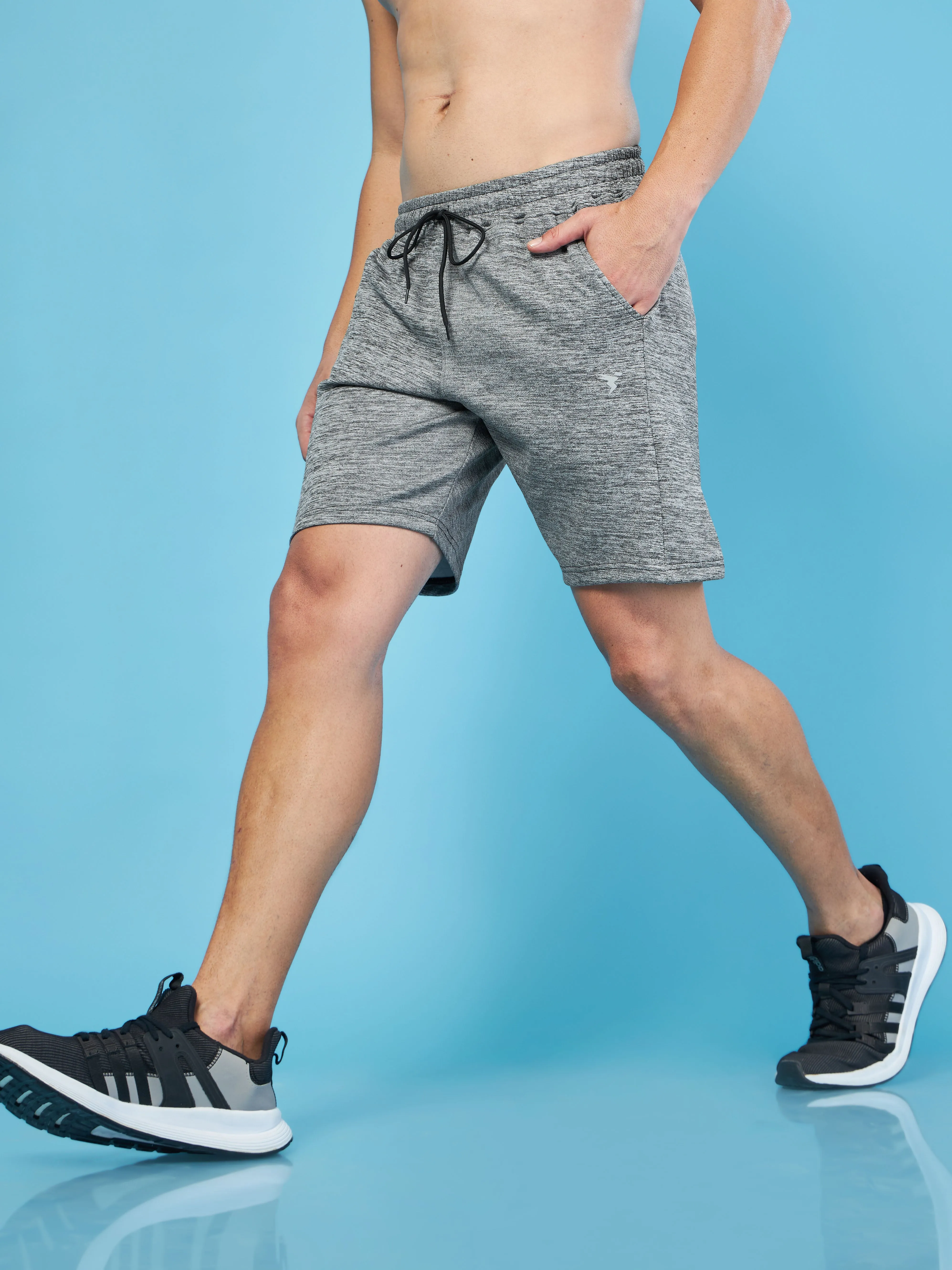 Freestyle Fit Men Melange Slim Fit Shorts with TECHNO DRY
