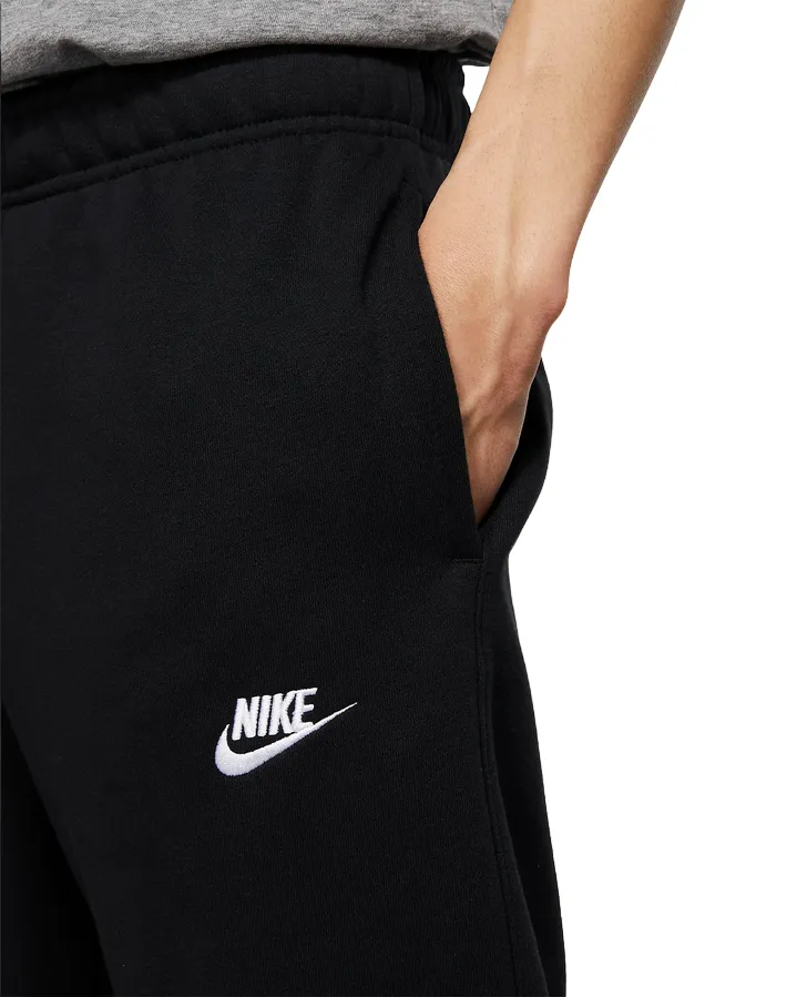 Nike Pantalone sportivo da uomo con polsino al fondo Jogger Club BV2679-010 nero Gym Active Pants Workout Pants